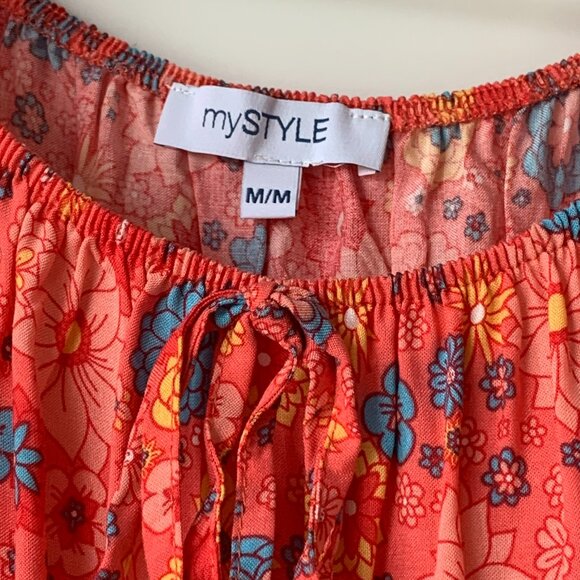 NWT My Style Peasant Dress - Picture 2 of 4